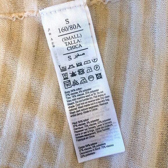 AllSaints itat striped crisscross top size XS-S - Picture 9 of 9